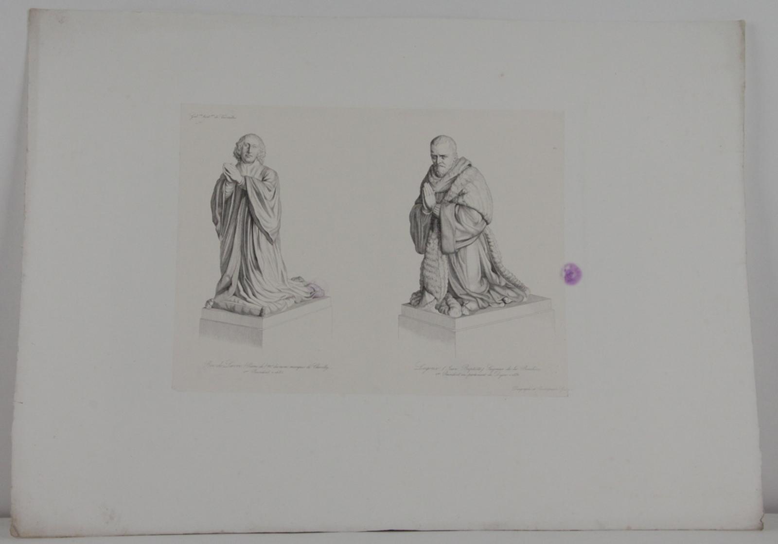 Galerie historique de Versailles, sculpture de Jean Baptiste Legoux et de Pierre de Bec de lièvre