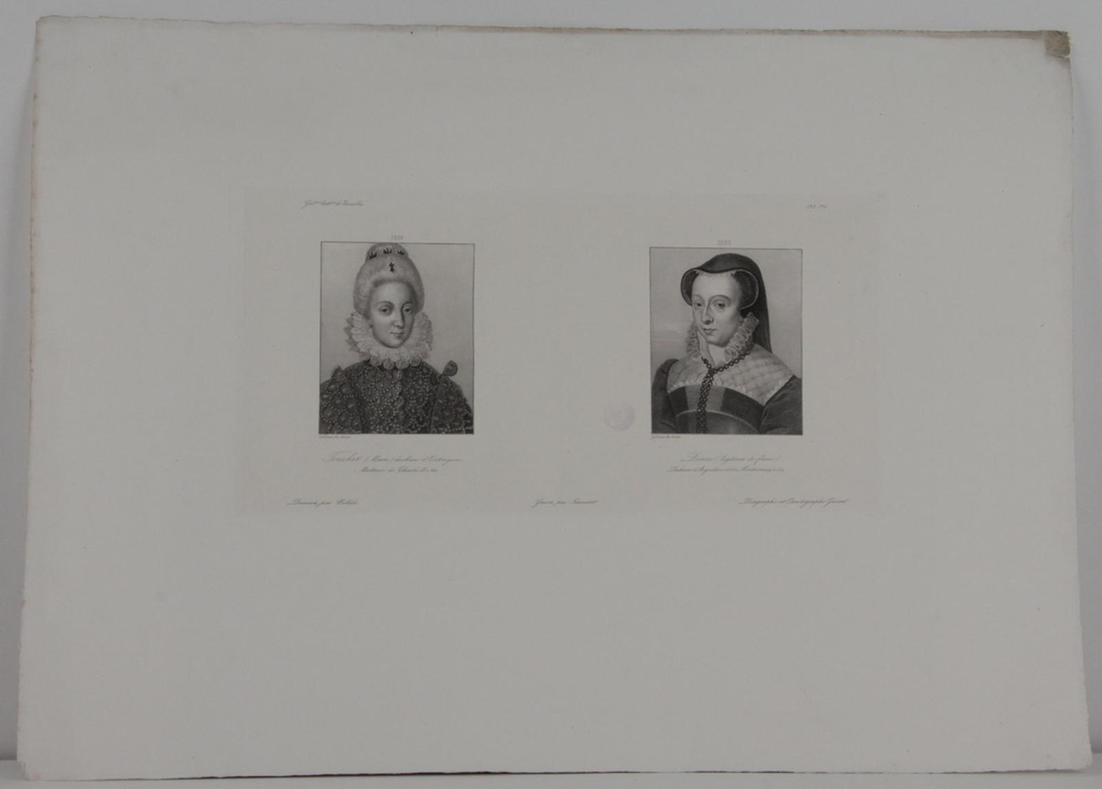 Galerie historique de Versailles, Portrait de Marie Fouchet et de Légitimée de France Diane