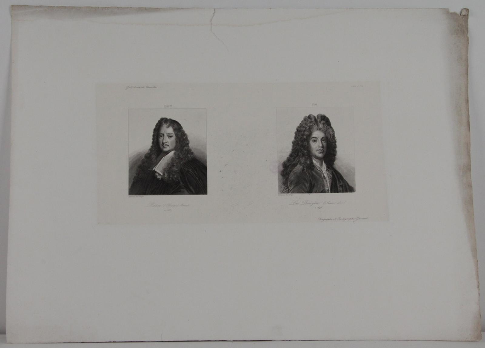 Galerie historique de Versailles, Portrait de Olivier Patru et Jean de La Bruyère