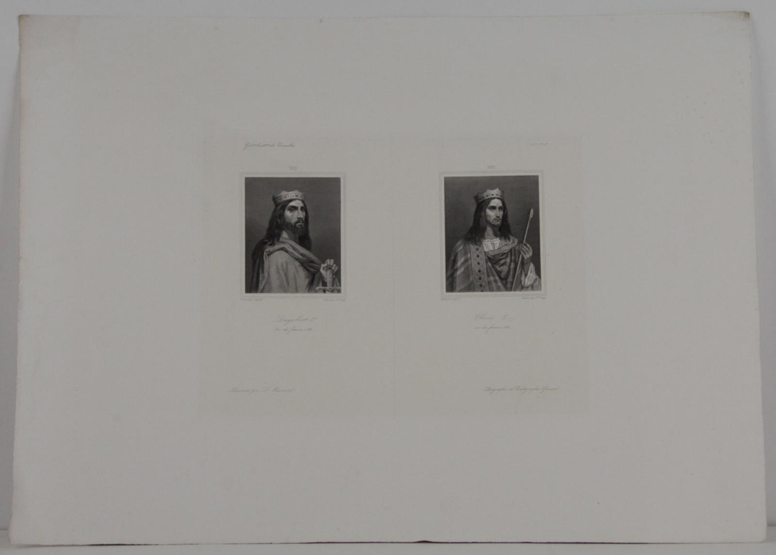 Galerie historique de Versailles, Portrait de Dagobert Ier et de Clovis II