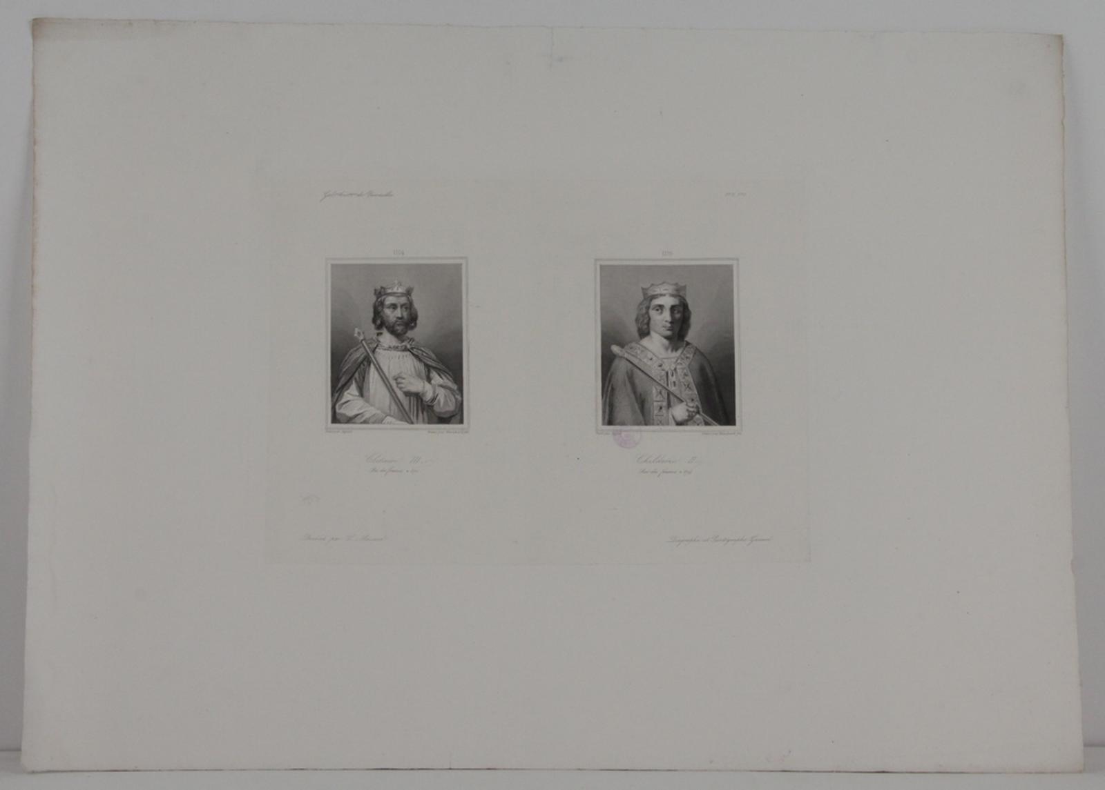 Galerie historique de Versailles, Portrait de Clotaire III et de Childeric II