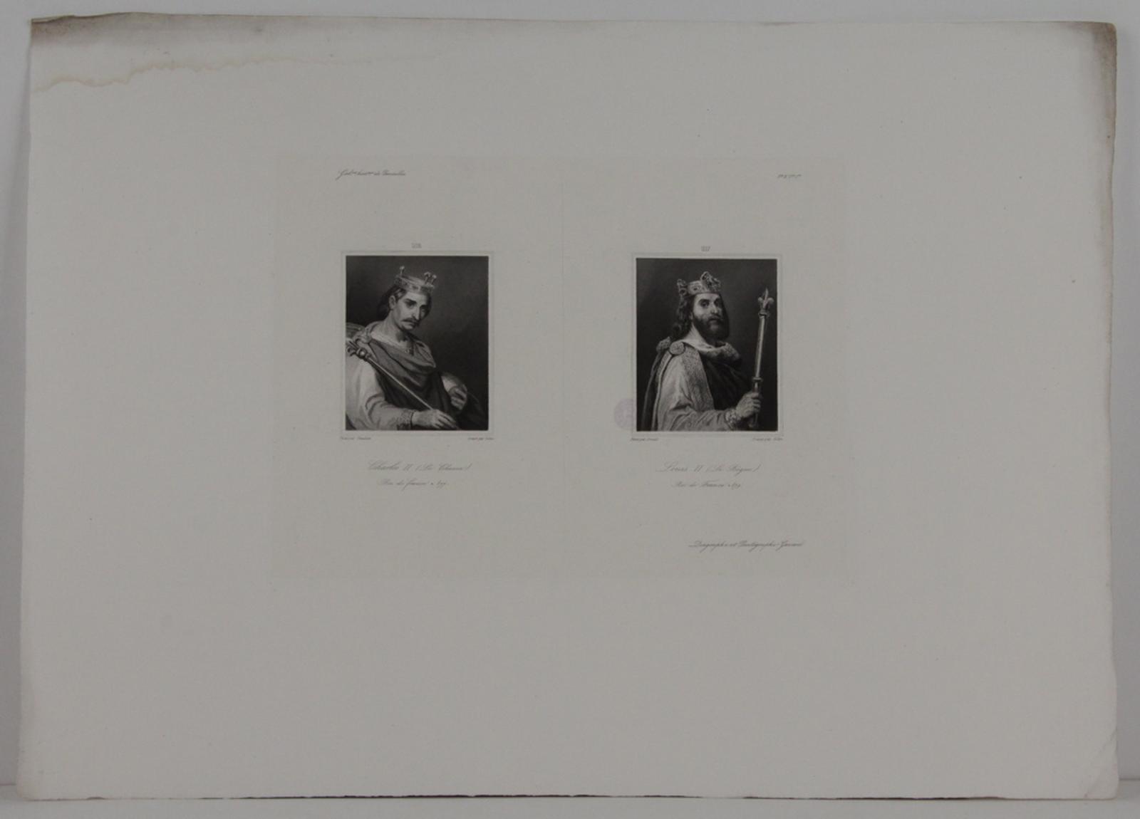 Galerie historique de Versailles, Portrait de Charles II et de Louis II