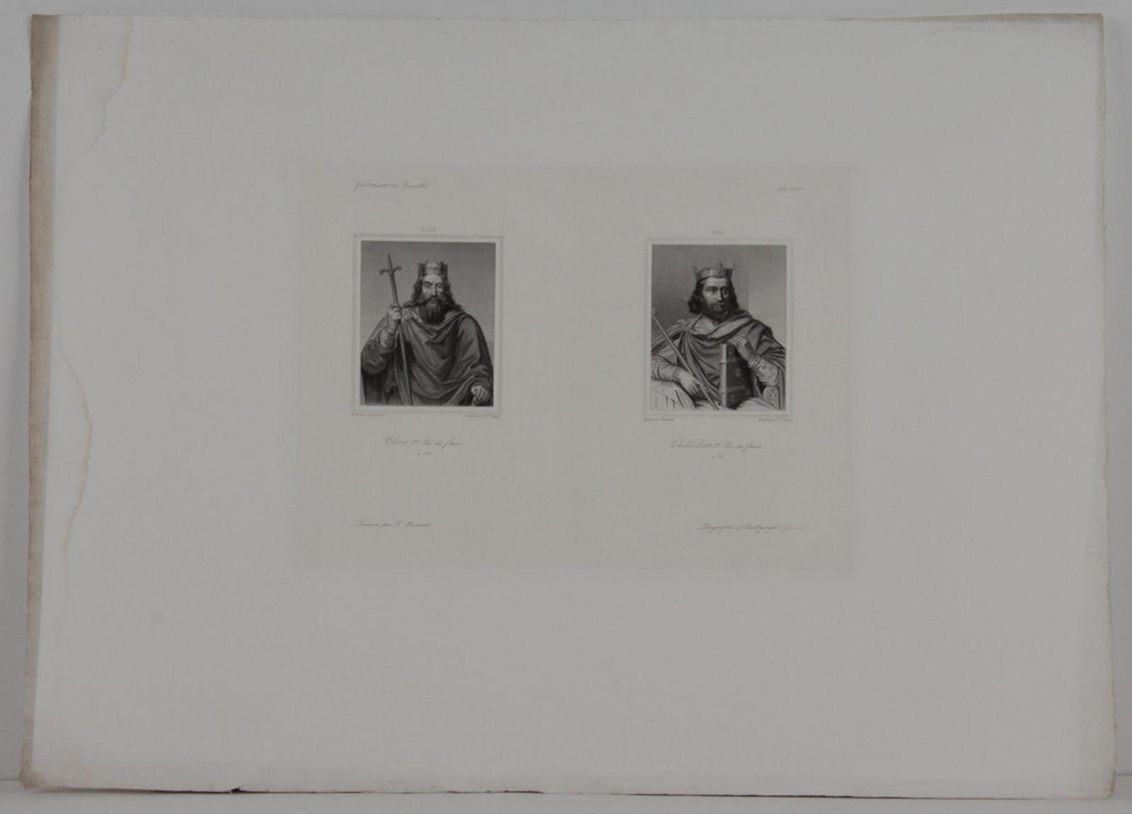 Galerie historique de Versailles, Portrait de Clovis Ier et de Childebert Ier