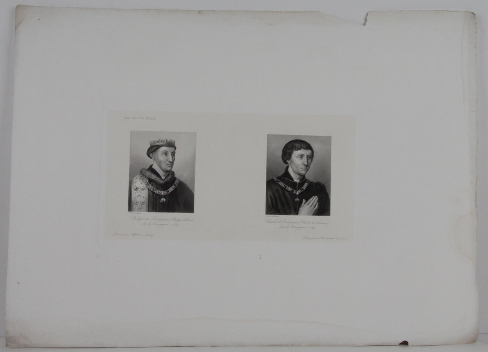 Galerie historique de Versailles, Portrait de Philippe de Bourgogne et de Charles de Bourgogne