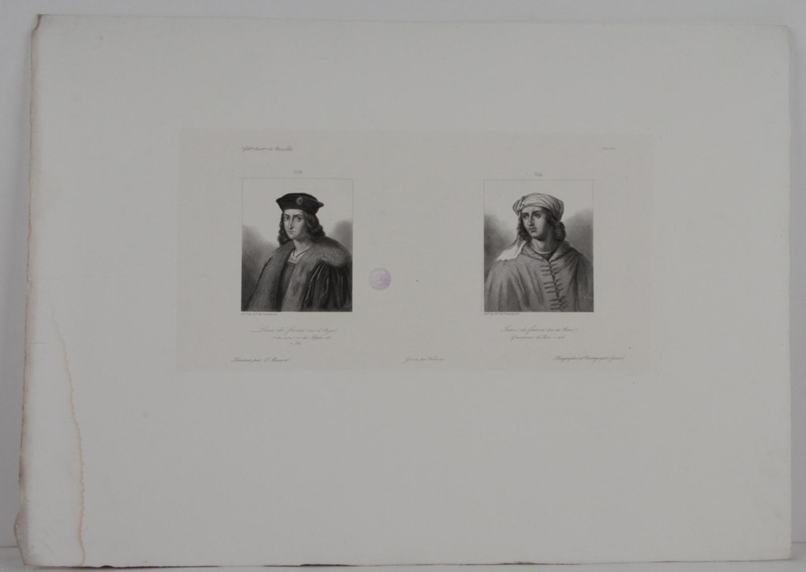 Galerie historique de Versailles, Portrait de Louis de France, duc d'Anjou et de Jean de France, duc de Berri