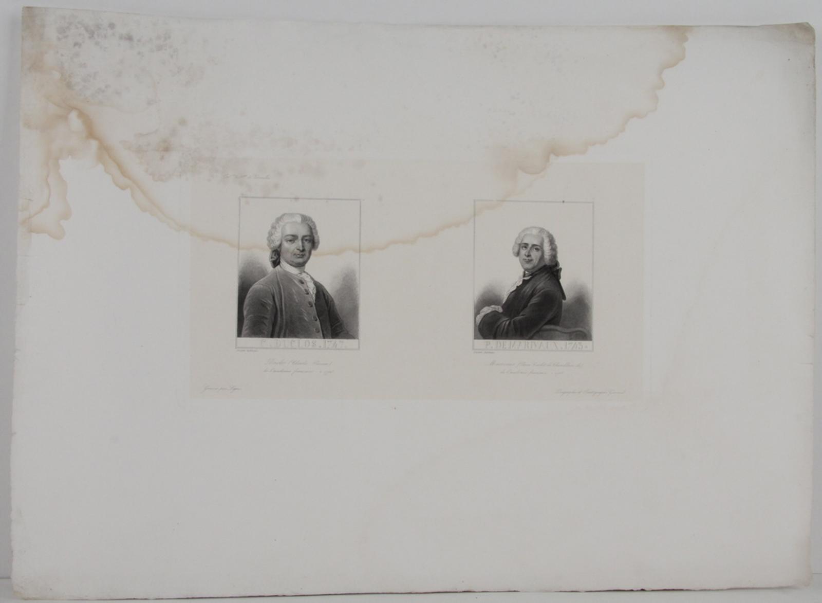 Galerie historique de Versailles, Portrait de Charles Pineau et de Pierre Carlet de Chamblain de Marivaux