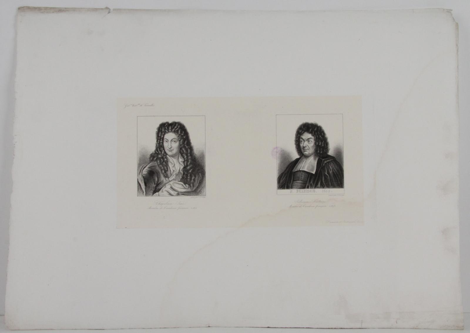 Galerie historique de Versailles, Portrait de Jean Chapelain et de Fontaine Pellisson