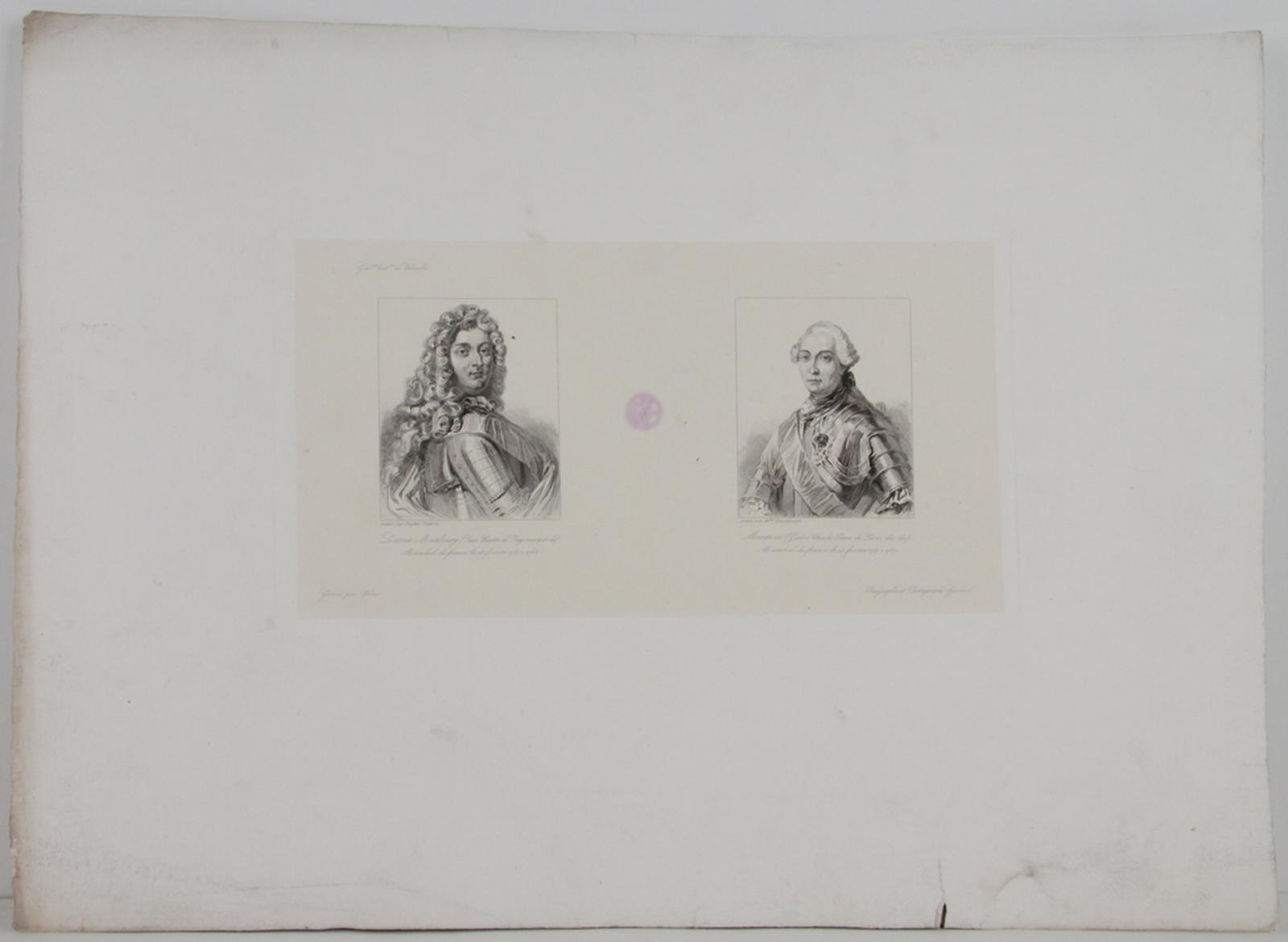 Galerie historique de Versailles, Portrait de Jean Hector de Fay et de Gastons Charles Pierre de Lévis
