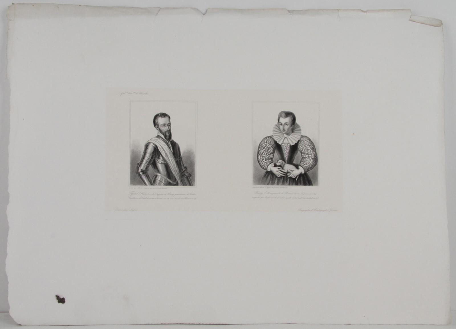 Galerie historique de Versailles, Portrait de Héliodore Thiard et de Marguerite de Buisseuil