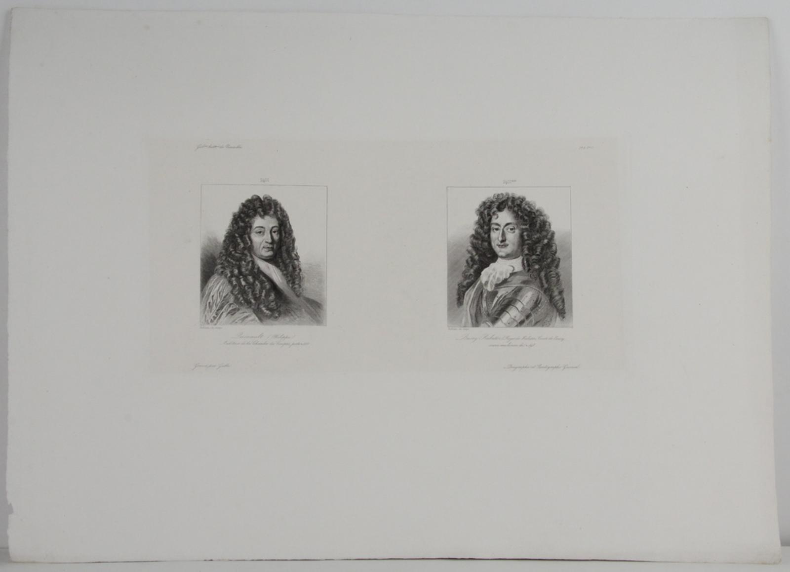 Galerie historique de Versailles, Portrait de Philippe Quinault et de Roger de Rabutin