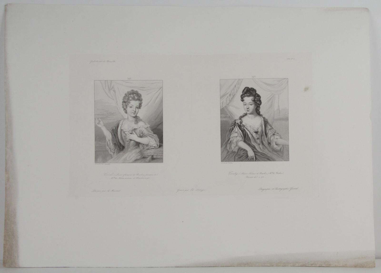 Galerie historique de Versailles, Portrait de Louise-Françoise de Bourbon et de Marie-Thérèse de Bourbon