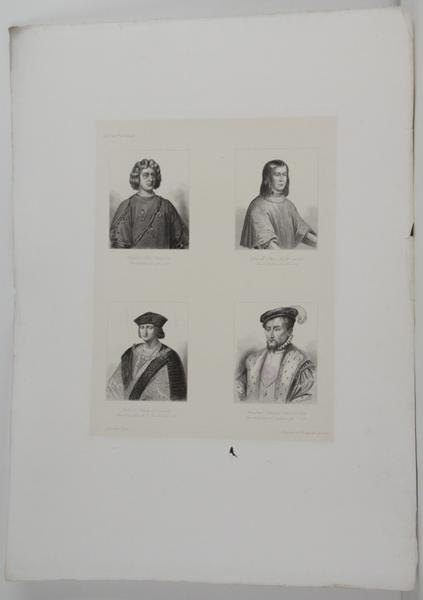 Galerie historique de Versailles, Portrait de Louis Bâtard de Bourbon, de Louis Malet, de Charles d'Ambroise 11ème du nom et de Claude d'Annebaut