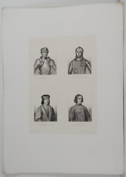 Galerie historique de Versailles, Portrait de Jeannet de Poix, de Charles de Recourt, de Georges de Beauvoir et de Louis de Culant