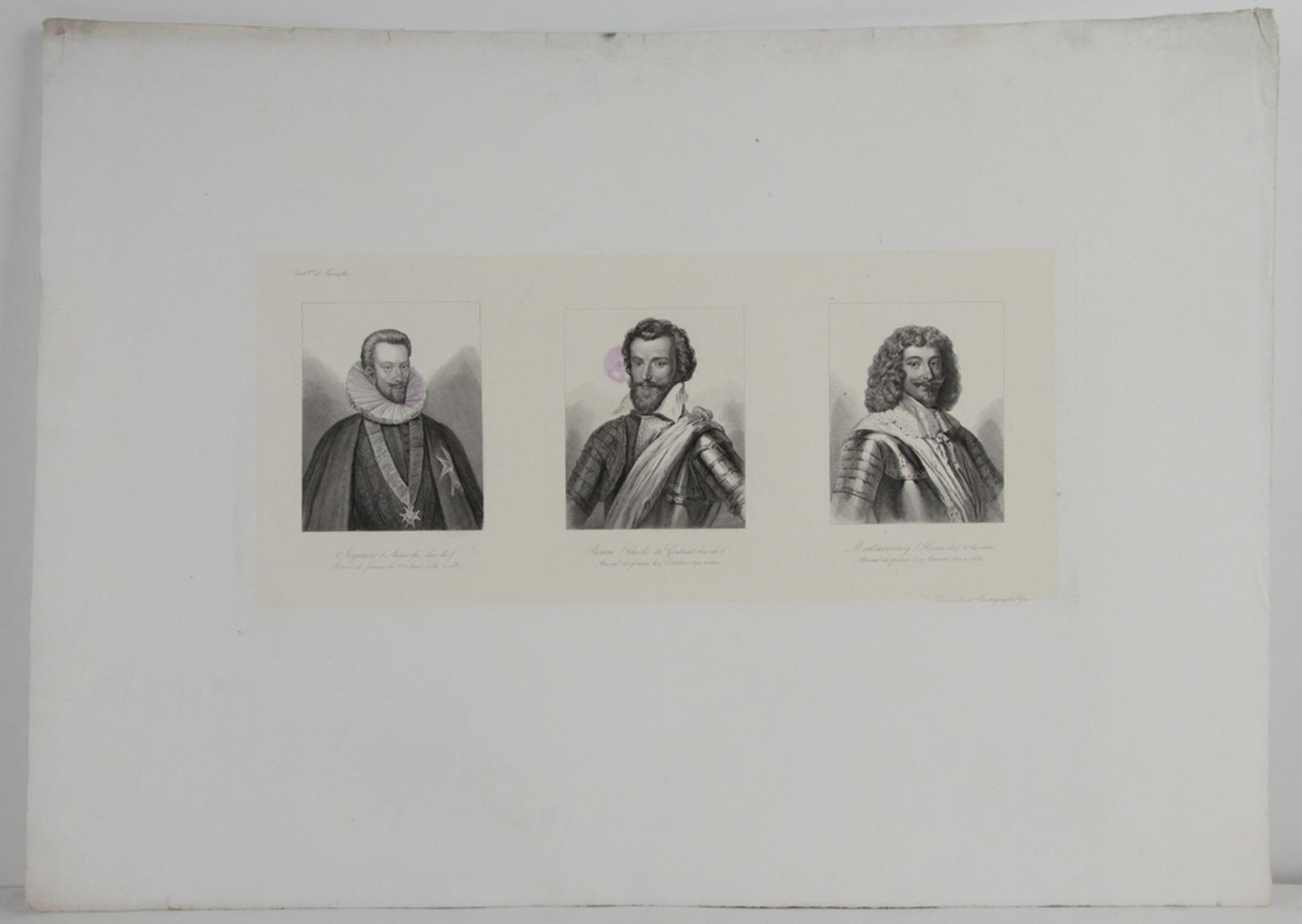 Galerie historique de Versailles, Portrait de Anne de Joyeuse, de Charles de Gontaut et de Henri de Montmorency 2ème du nom