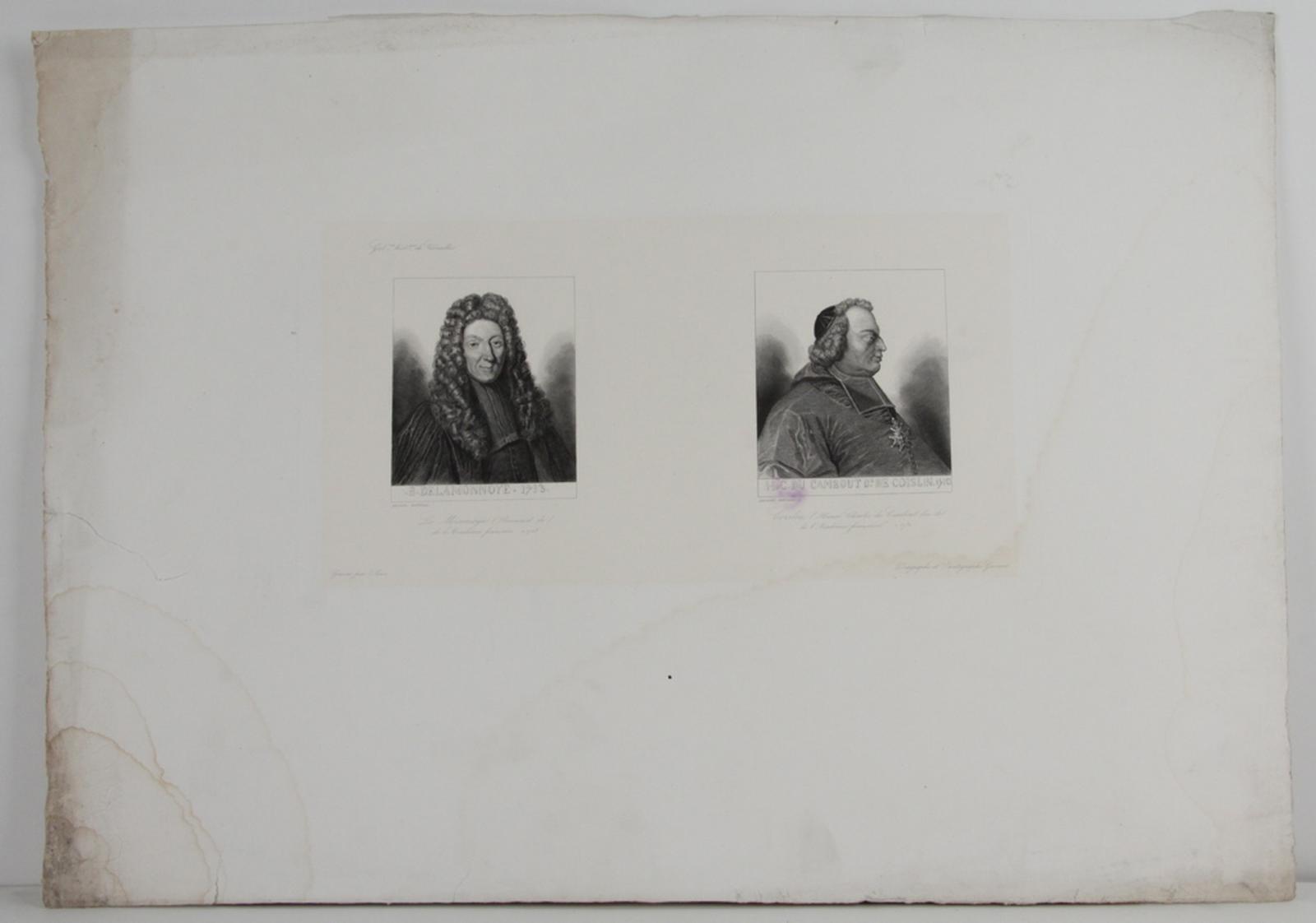 Galerie historique de Versailles, Portrait de Bernard de la Monnoye et de Henris Charles du Cambout