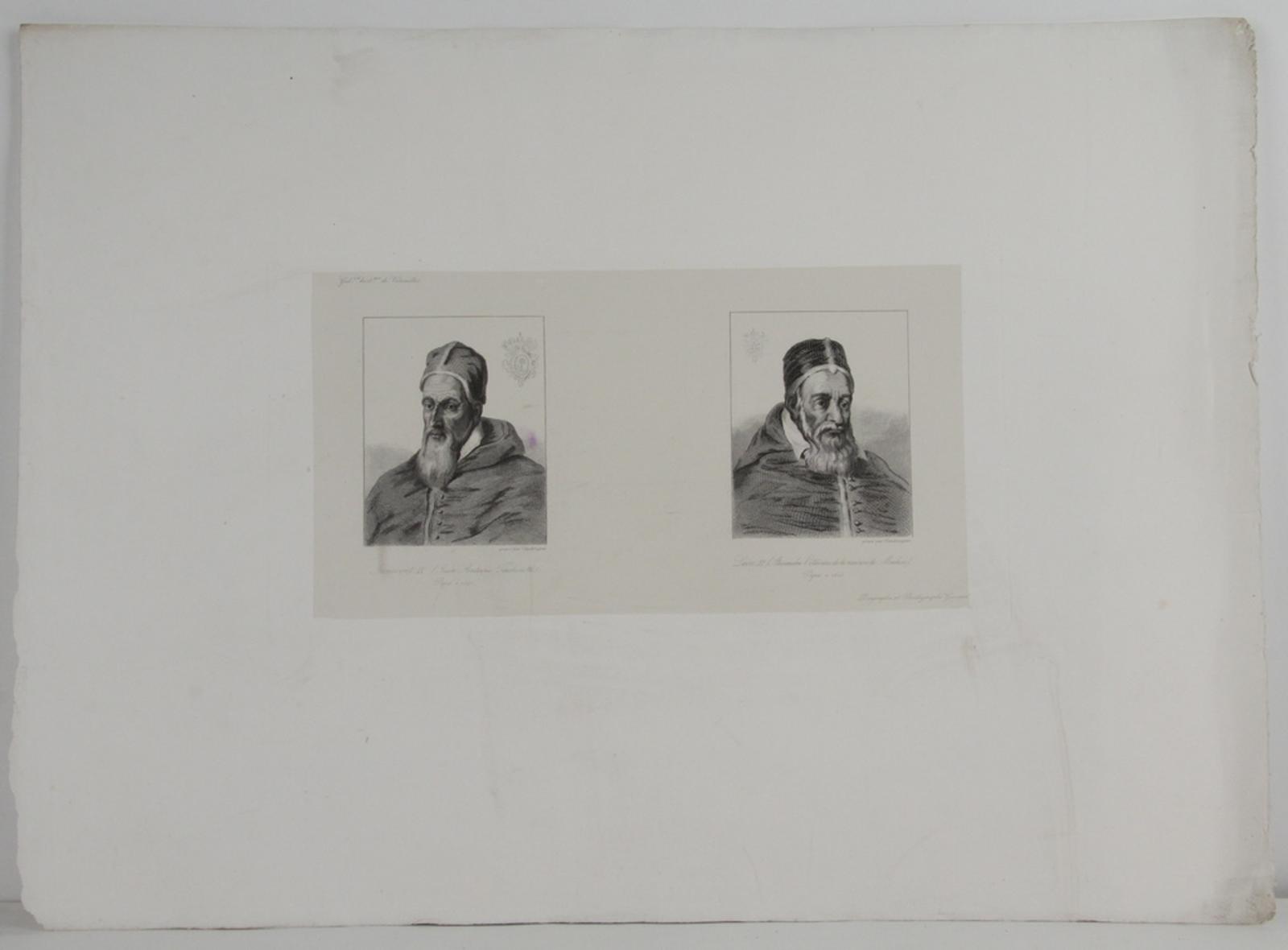 Galerie historique de Versailles, Portrait de Innocent IX et de Léon XI