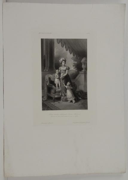 Galerie historique de Versailles, Portrait de Caroline-Ferdinande-Louise Berri et ses enfants