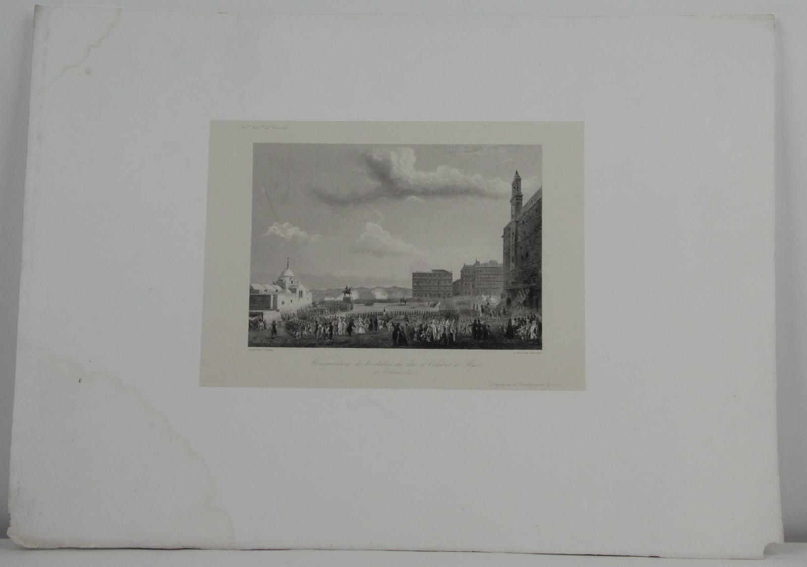 Galerie historique de Versailles, inauguration de la statue du duc d'Orléans à Alger