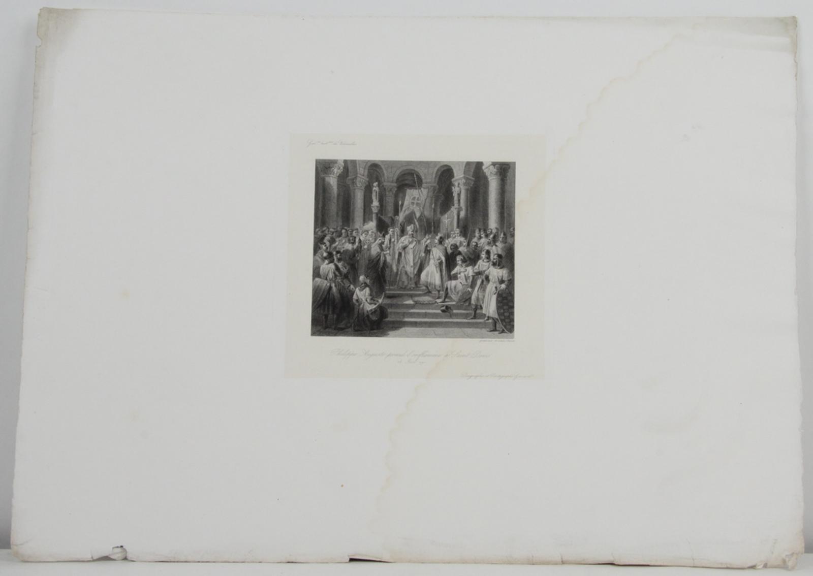 Galerie historique de Versailles, Philippe Auguste prend l'oriflamme à Saint Denis