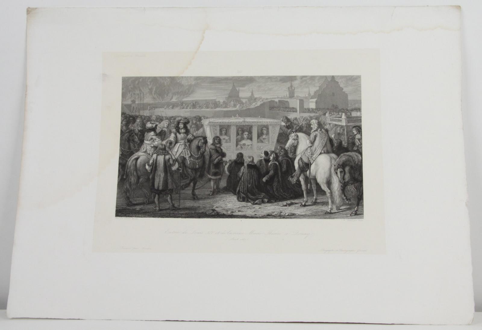 Galerie historique de Versailles, entrée de Louis XIV et la reine Marie-Thérèse à Douay