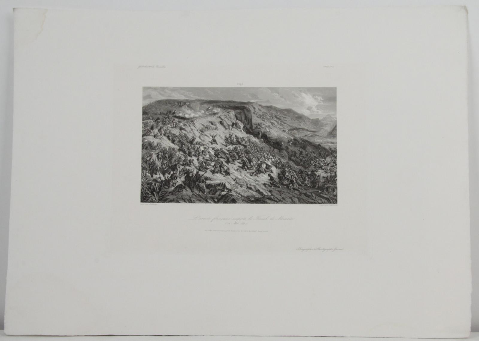 Galerie historique de Versailles, l'armée française emporte le Téniah de Mouzaïa