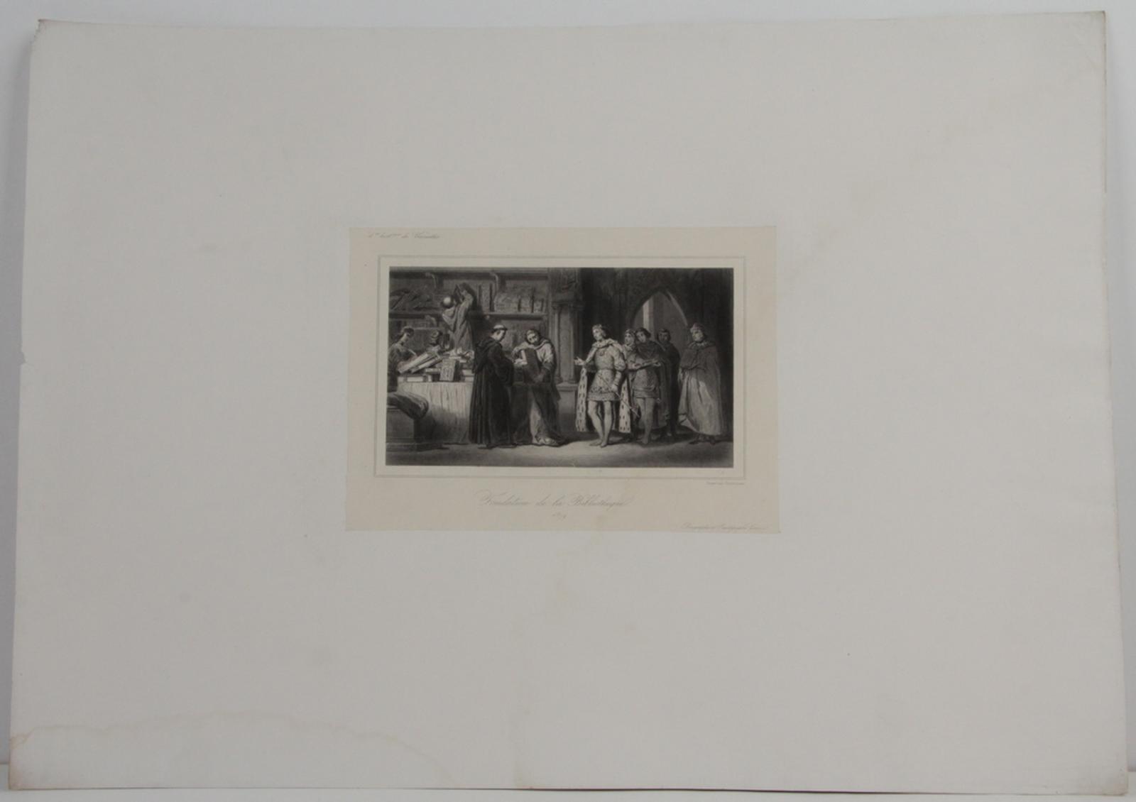 Galerie historique de Versailles, fondation de la bibliothèque