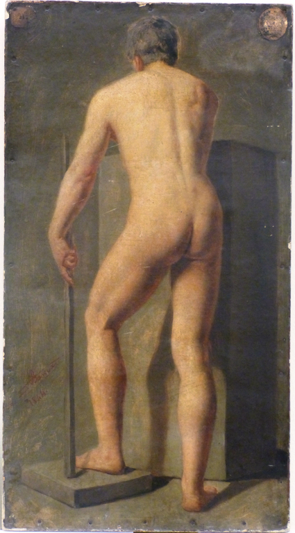 Académie d'homme au bâton