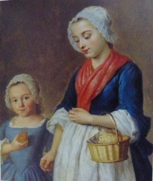 Petite fille conduite en classe