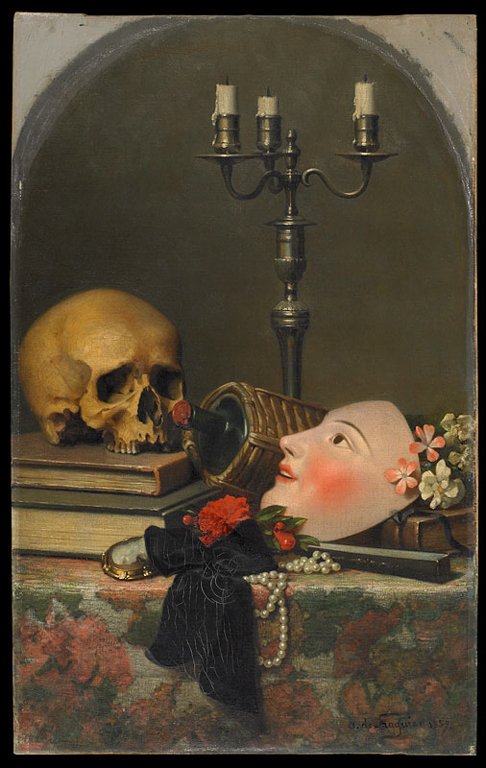 Vanité. Nature morte au masque
