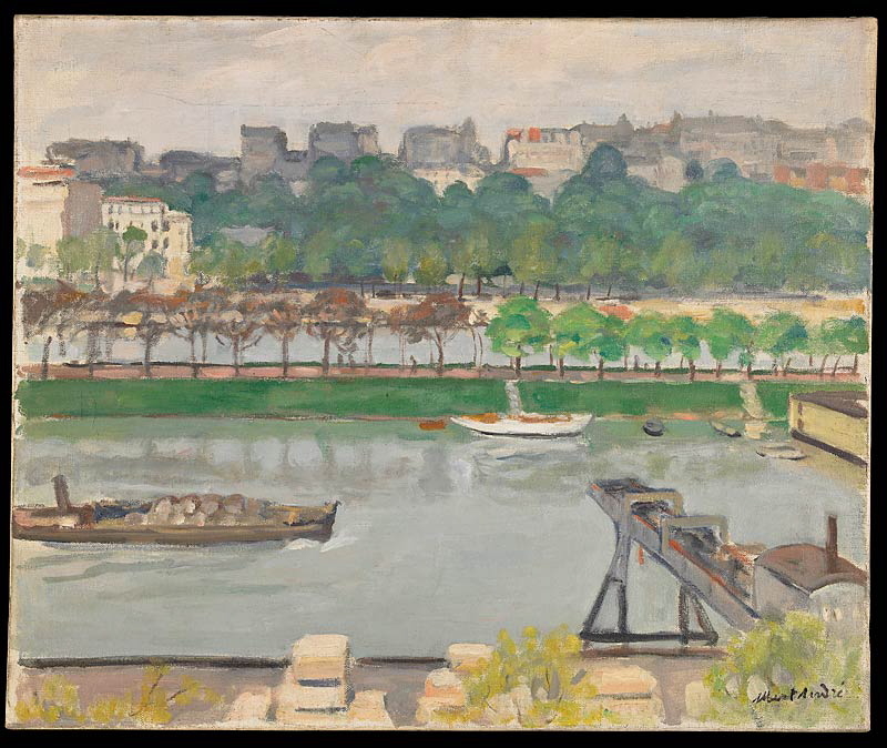 L'île aux Cygnes. La Seine à Grenelle