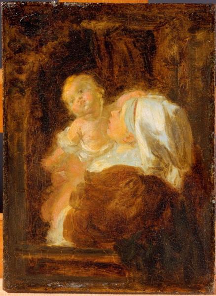 Jeune femme et enfant