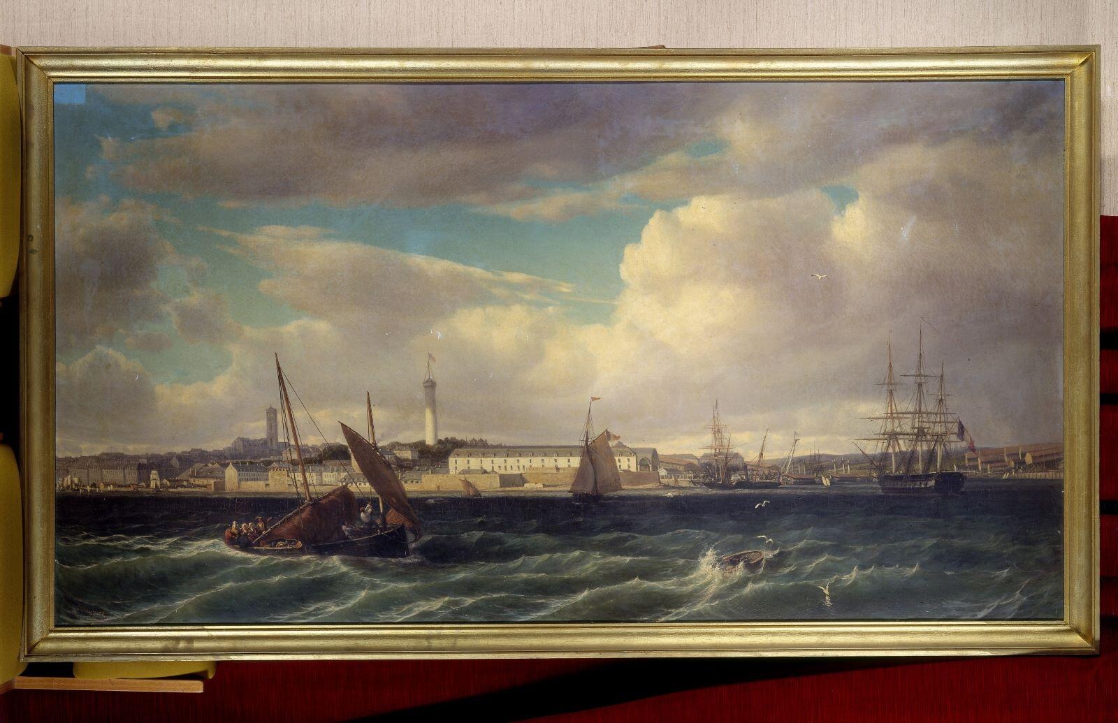 Vue du port et de la ville de Lorient, prise de la rade