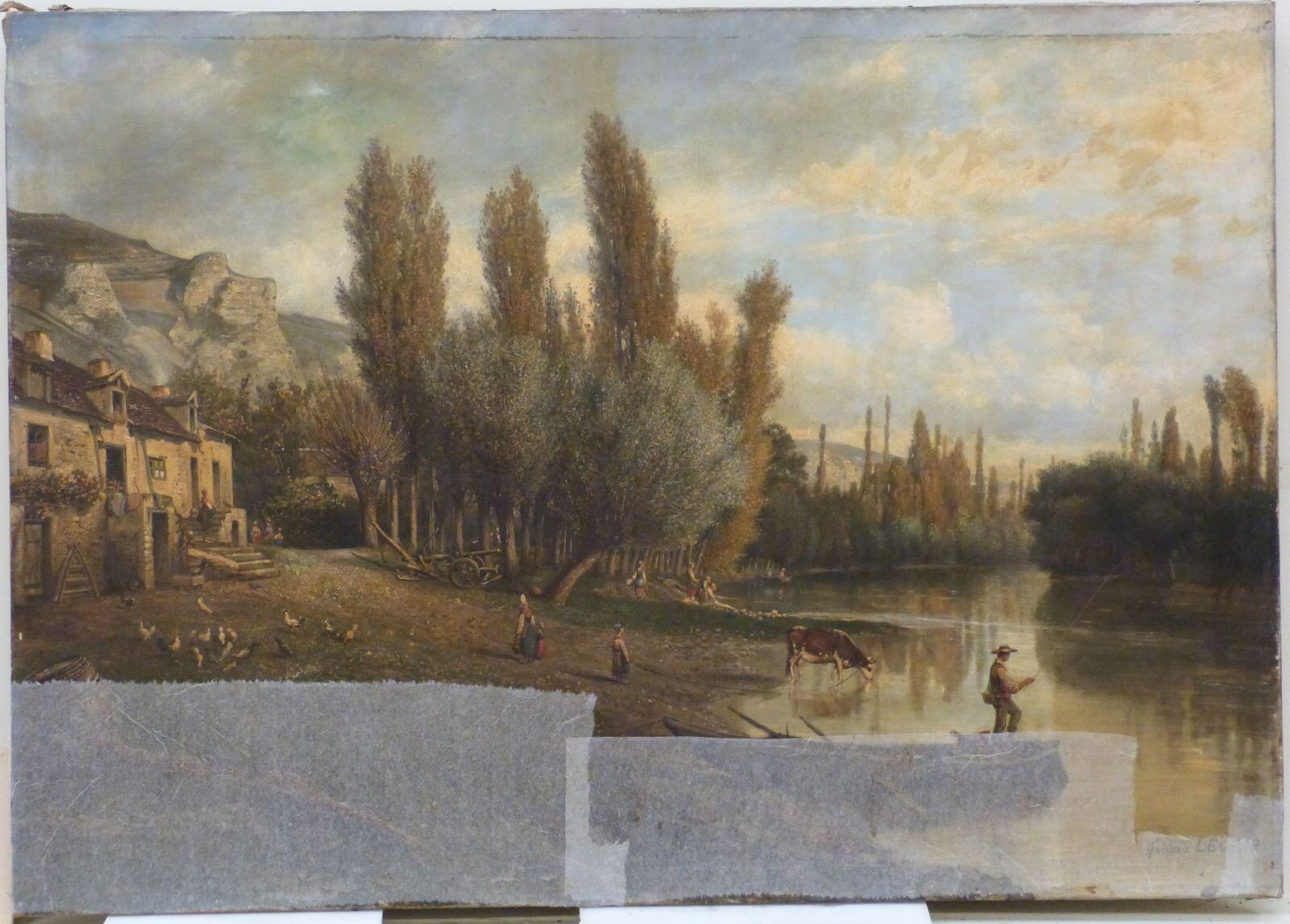 Vue prise à Chantemest, près de La Roche-Guyon (Oise)
