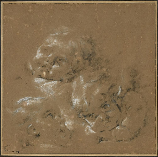 Études de têtes d'enfants