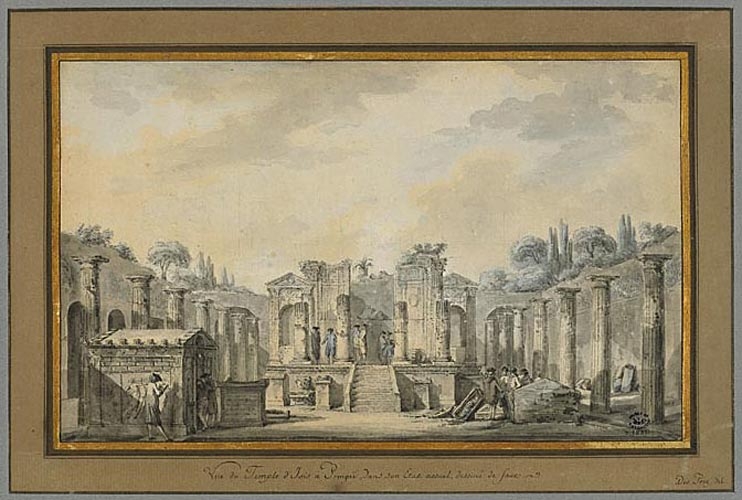 Le temple d'Isis à Pompéi en 1779