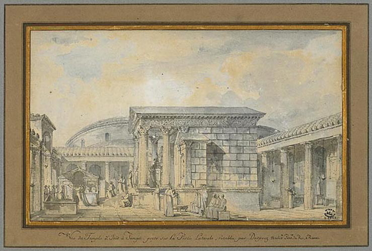 Le temple d'Isis à Pompéi : reconstitution imaginaire