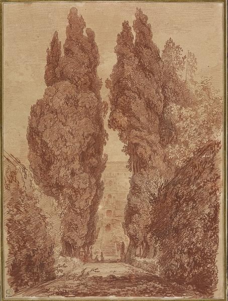 Les Grands Cyprès de la villa d'Este