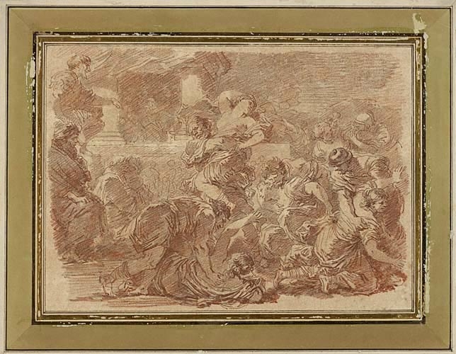 L'Enlèvement des Sabines, d'après Luca Giordano (1634-1705)