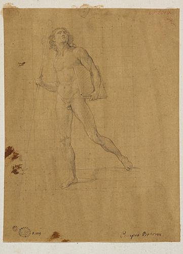 Etude d'homme debout : saint Jacques