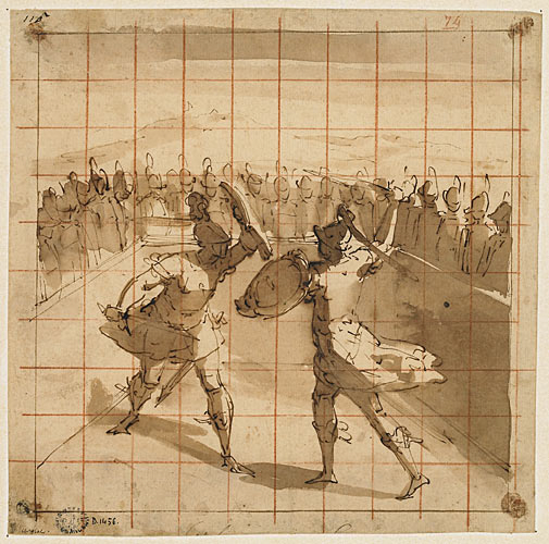 Le duel entre Enée et Turnus
