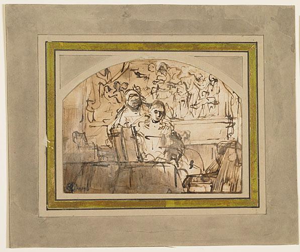 Scène d'intérieur ; Deux personnages lisant (ancien titre)