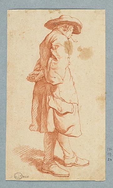 Etude d'homme au grand chapeau