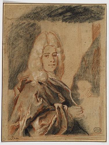 Etude pour un portrait d'homme.