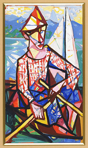 Pêcheur du lac Léman