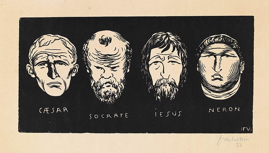 César, Socrate, Jésus, Néron