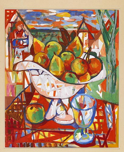 La coupe rose aux fruits