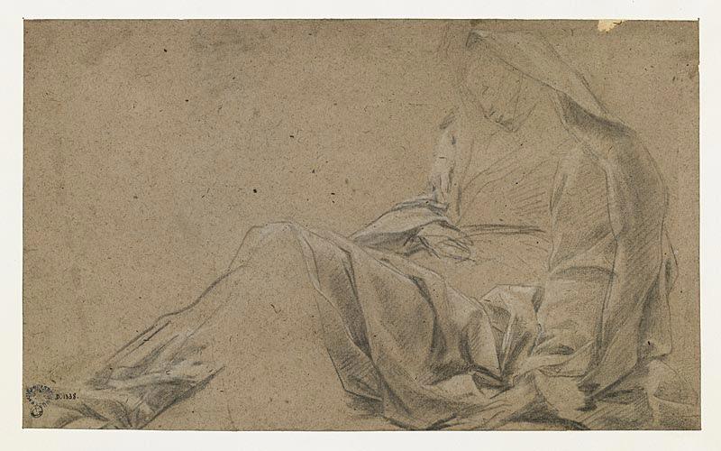 Etude pour une Vierge évanouie à terre