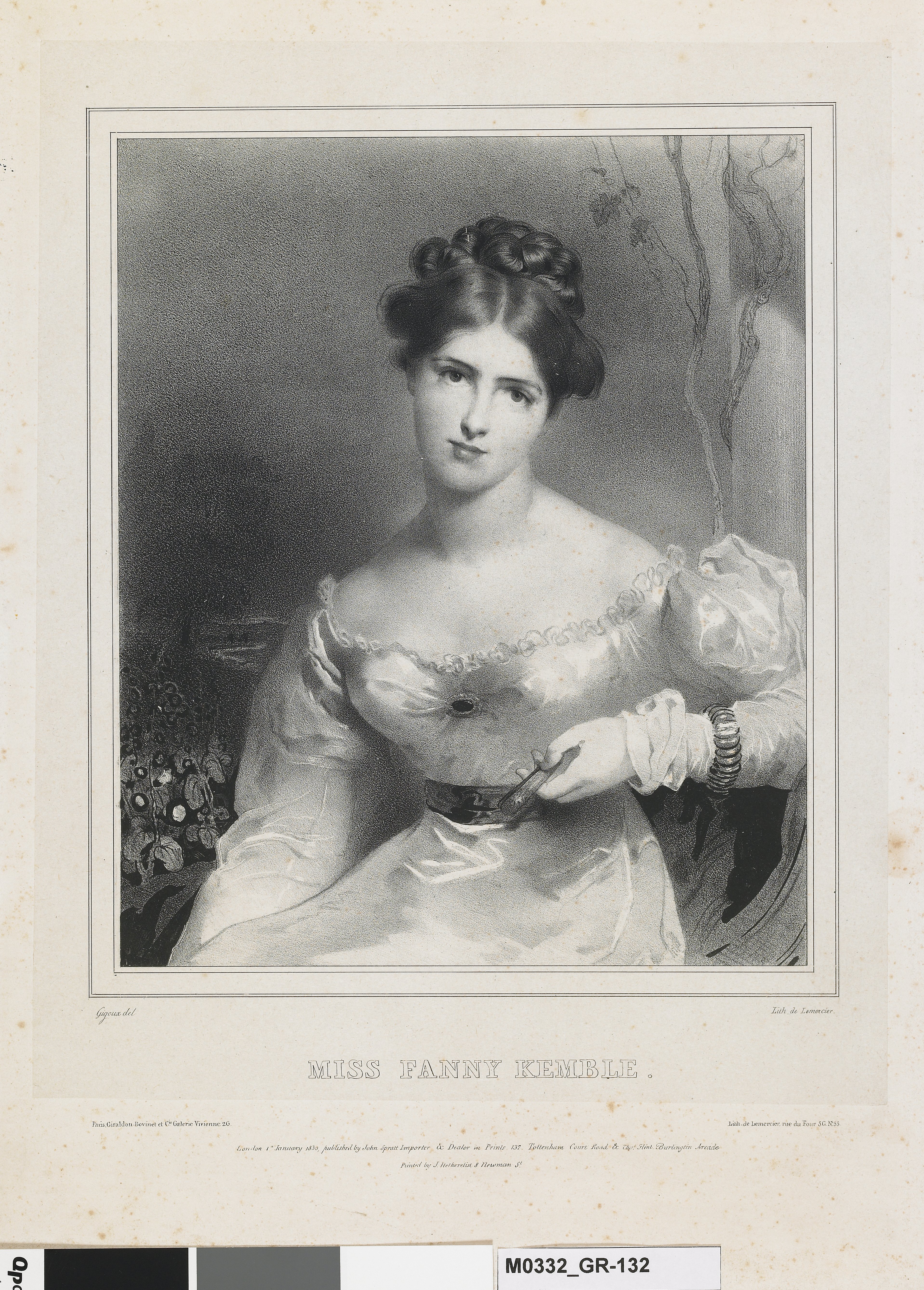 Portrait de Fanny Kemble