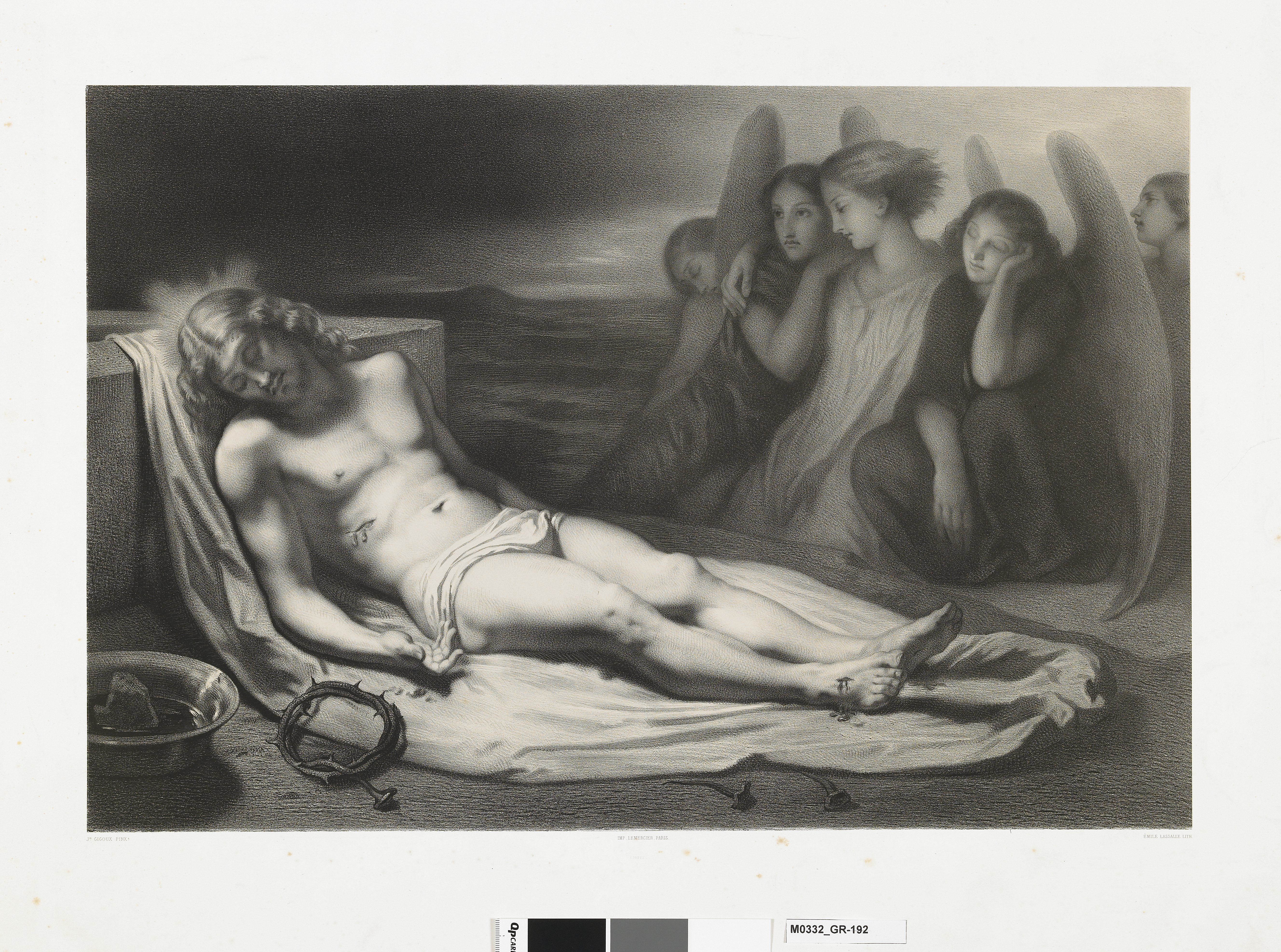 Le Christ mort veillé par les anges