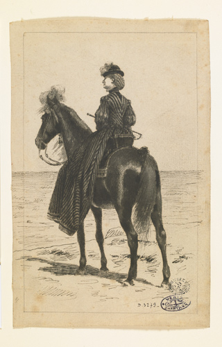 Amazone sur son cheval